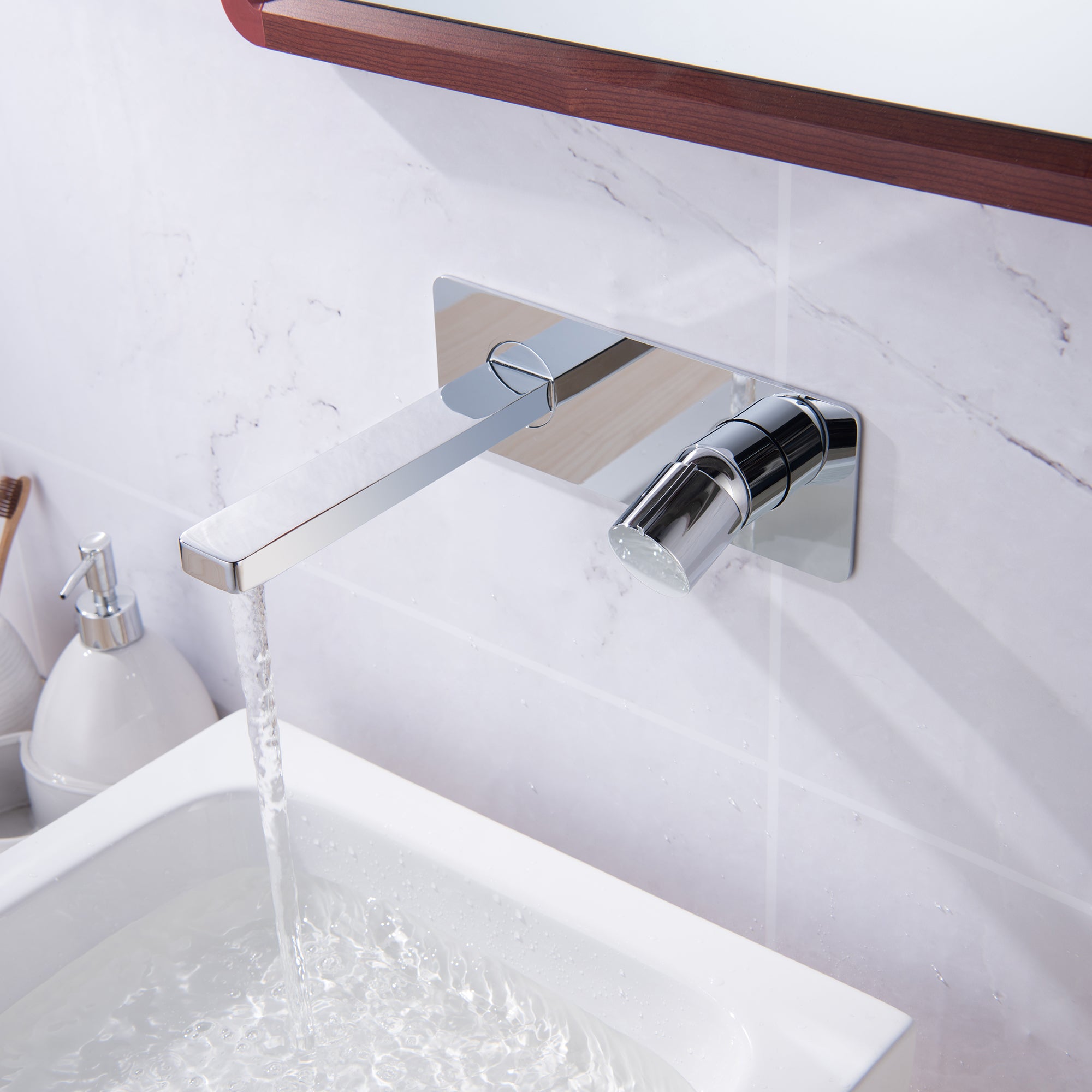 2 Hole wall-mounted basin mixer tap 9908C