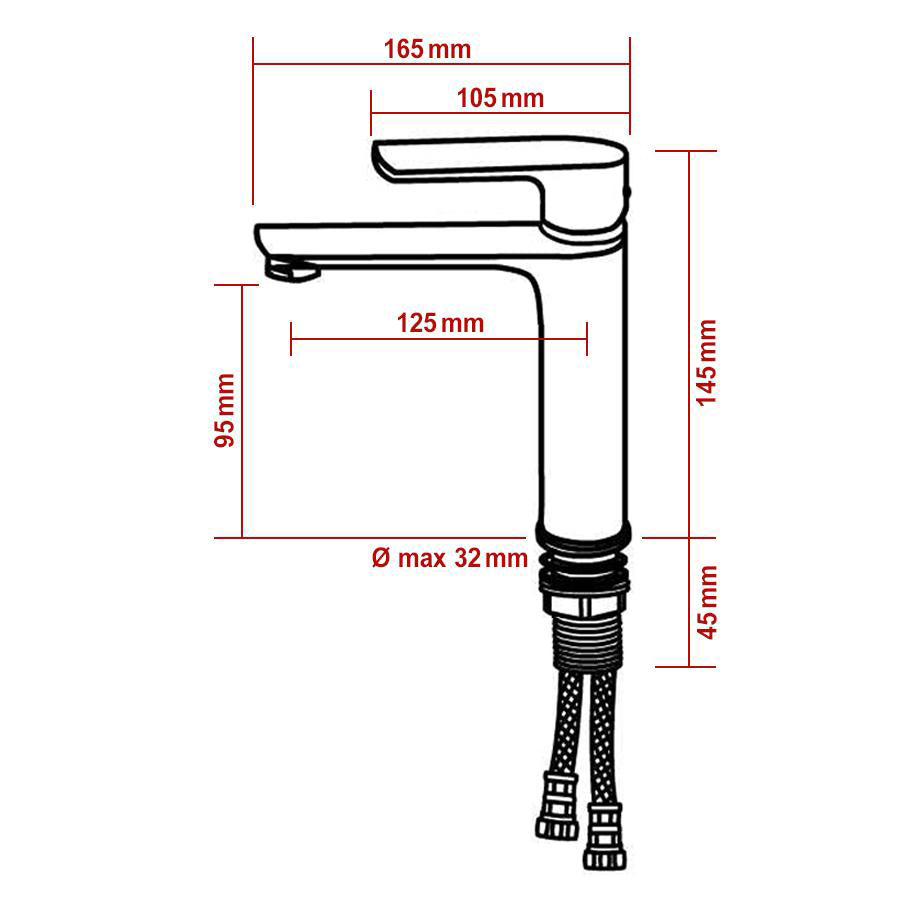 High Quality Washbasin Faucet Bathroom Faucet 4024C in Chrome/White