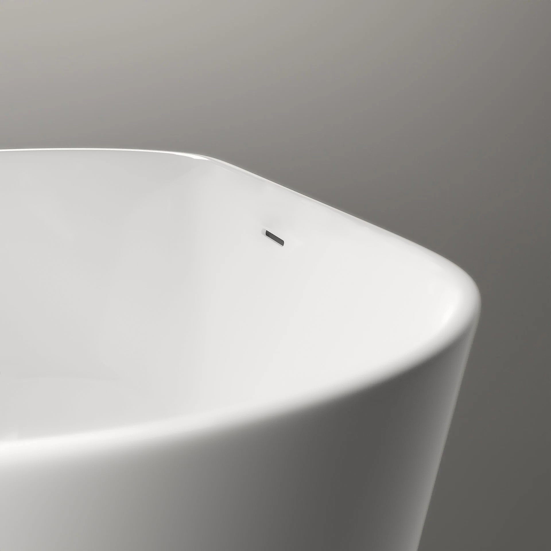 Freestanding bath tub JAZZ PLUS 2.0 acrylic white matt